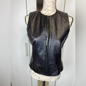 Siena Studio Leather‎ Vest Size Small